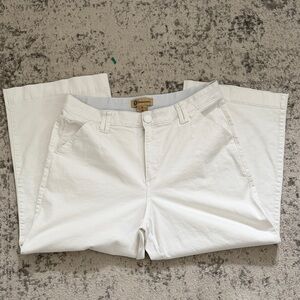 Democracy White wide leg cropped Jean 16